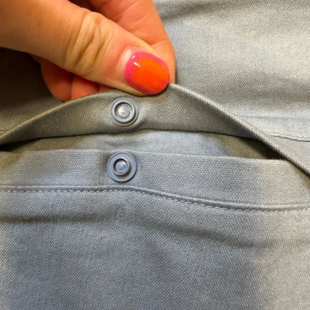 Lululemon Commission Short Qwick Oxford 11” Relaxed Fit Light Gray/Blue M7AKAS